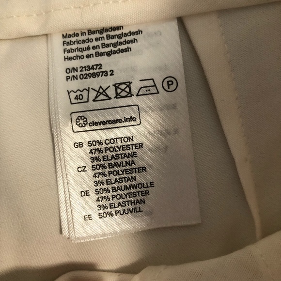 H&M Off-white dress pants - NWOT - Picture 8 of 9